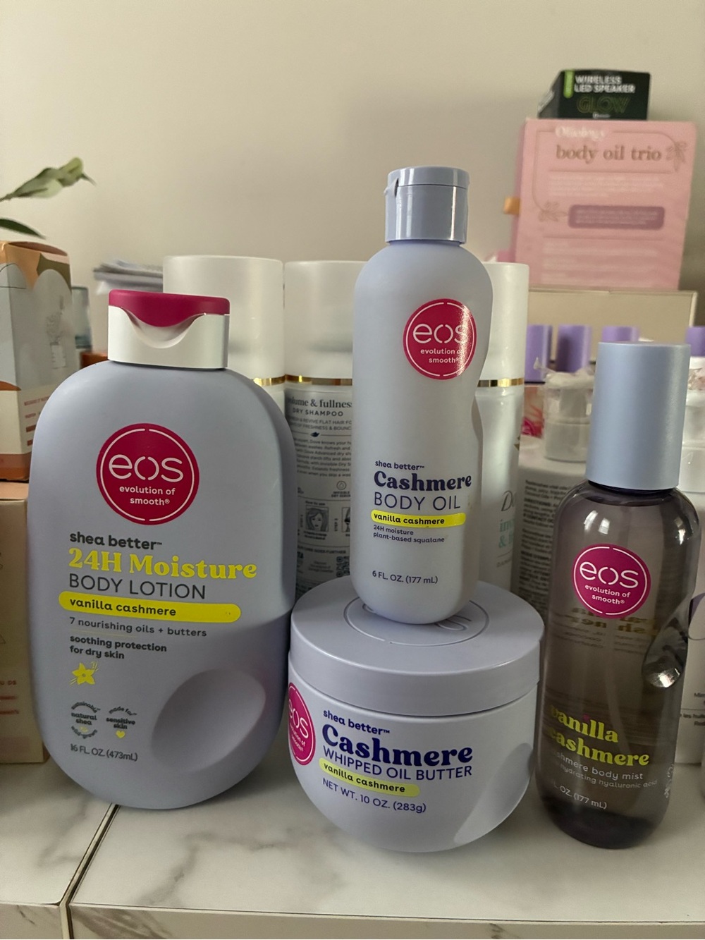 eos Vanilla Cashmere Body Care Set - Light Purple